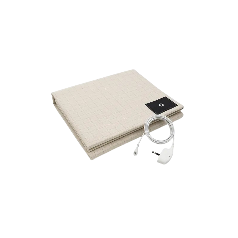 Grounded Bed Sheet – Drap de mise à la terre coton & argent conducteur