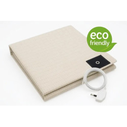 Grounded Bed Sheet – Drap de mise à la terre coton & argent conducteur