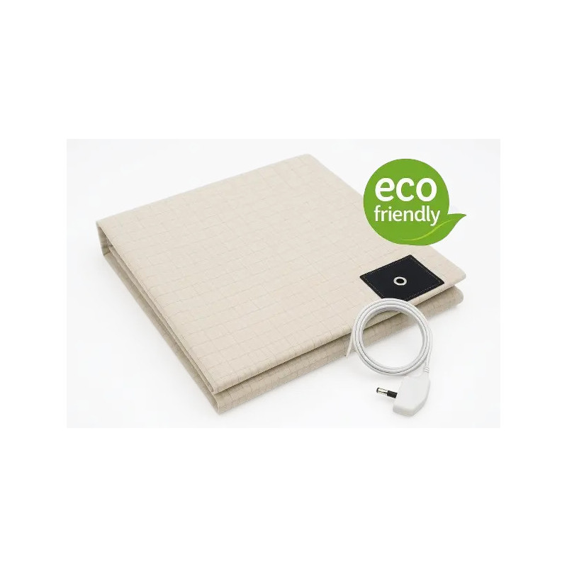 Grounded Bed Sheet – Drap de mise à la terre coton & argent conducteur